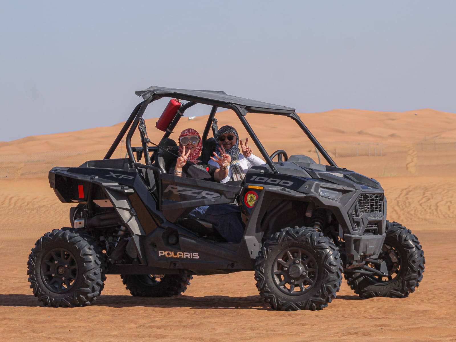 Evening desert safari with dune buggy, Dubai red dunes
